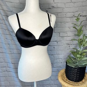 Soma Sensuous Sides Full Coverage underwire black bra adjustable straps 34C